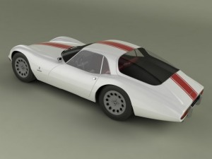 alfa romeo giulia 1600 tz2 pininfarina Modelo 3D