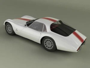 alfa romeo giulia 1600 tz2 pininfarina 3D Model