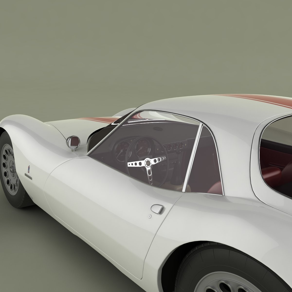 alfa romeo giulia 1600 tz2 pininfarina 3D Модель in Классические 3DExport