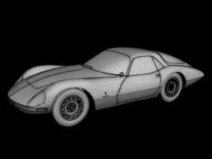 alfa romeo giulia 1600 tz2 pininfarina 3D Model