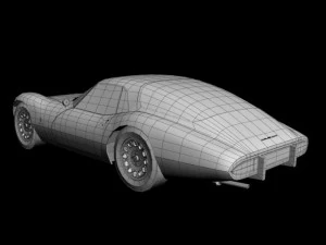 alfa romeo giulia 1600 tz2 pininfarina 3D Model
