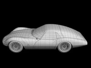 alfa romeo giulia 1600 tz2 pininfarina 3D Model