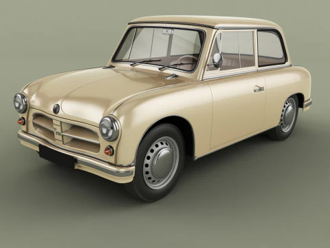 Sal&atilde;o AWZ P70 Zwickau Modelo 3D