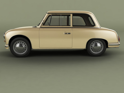AWZ P70 Zwickau saloon Model 3D