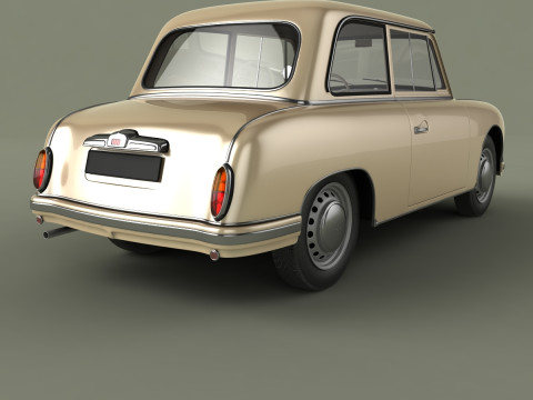 AWZ P70 Zwickau saloon Model 3D