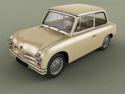 AWZ P70 Zwickau saloon Model 3D