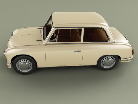AWZ P70 Zwickau saloon Model 3D