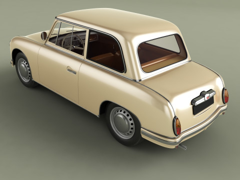 AWZ P70 Zwickau saloon Model 3D