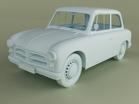 AWZ P70 Zwickau saloon Model 3D