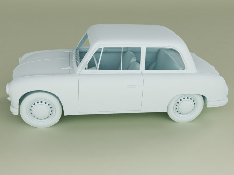 AWZ P70 Zwickau saloon Model 3D