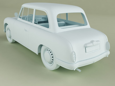 AWZ P70 Zwickau saloon Model 3D