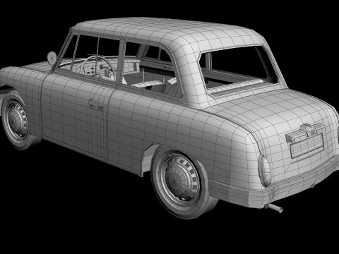 AWZ P70 Zwickau saloon Model 3D