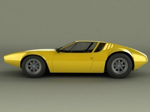 de tomaso mangusta Modelo 3D
