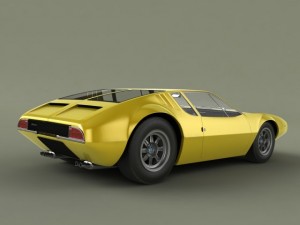 de tomaso mangusta Modelo 3D