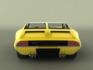 de tomaso mangusta Modelo 3D