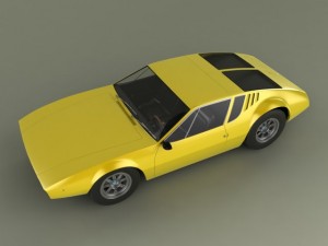 de tomaso mangusta Modelo 3D
