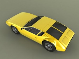 de tomaso mangusta Modelo 3D