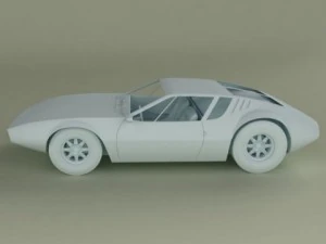 de tomaso mangusta 3D Model