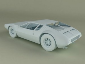 de tomaso mangusta Modelo 3D