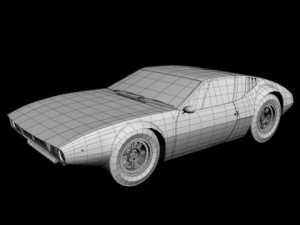 de tomaso mangusta Modelo 3D