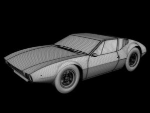 de tomaso mangusta Modelo 3D