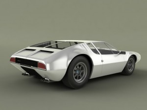 de tomaso mangusta 1969 3Dモデル