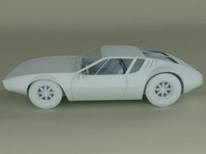 de tomaso mangusta 1969 3D Model