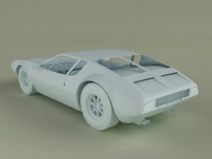 de tomaso mangusta 1969 3D Model