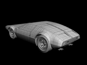 de tomaso mangusta 1969 3D Model