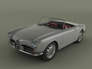 alfa romeo giulietta spider 1959 3D 모델