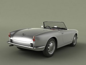 alfa romeo giulietta spider 1959 3D Модель