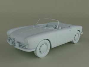alfa romeo giulietta spider 1959 3D Модель