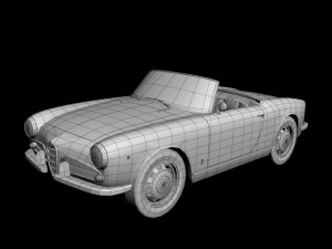 alfa romeo giulietta spider 1959 3D Модель
