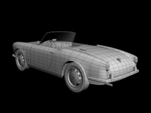 alfa romeo giulietta spider 1959 3D Модель