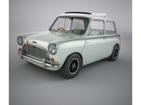 Austin mini S1 Sunroof 1965 3D Модель