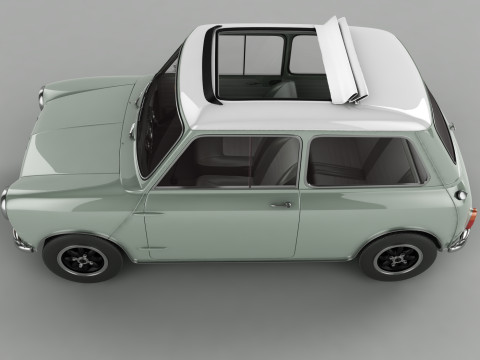 Austin mini S1 Sunroof 1965 Modelo 3D