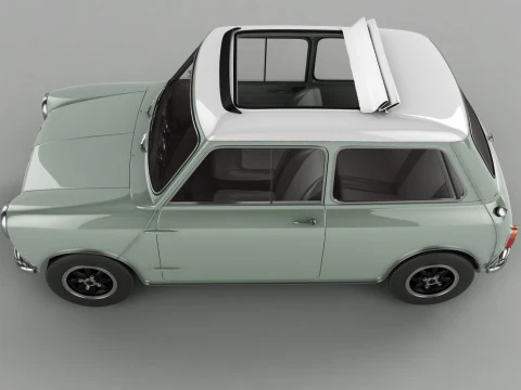 Austin mini S1 Sunroof 1965 3D Model