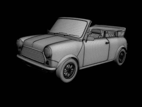 Rover mini convertible Modèle 3D