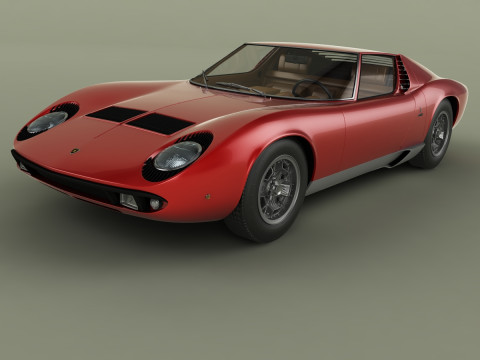 Miura P400 3D Модель
