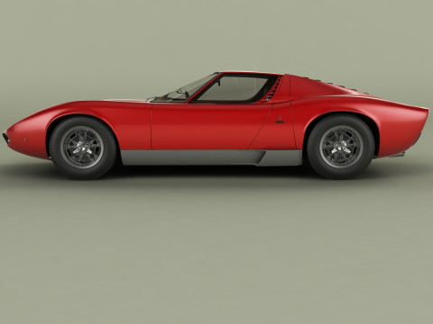 Miura P400 3D मॉडल