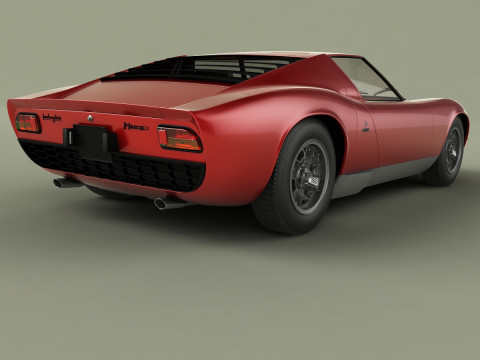Miura P400 3D मॉडल