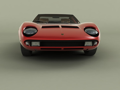 Miura P400 3D मॉडल