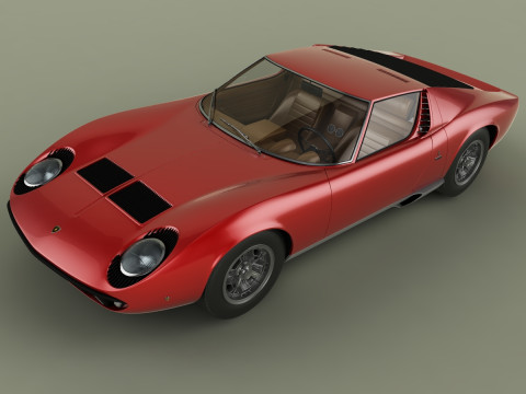 Miura P400 3D मॉडल