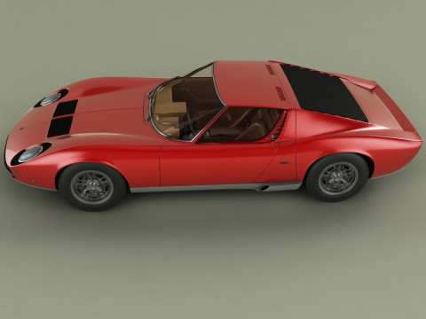 Miura P400 3D मॉडल
