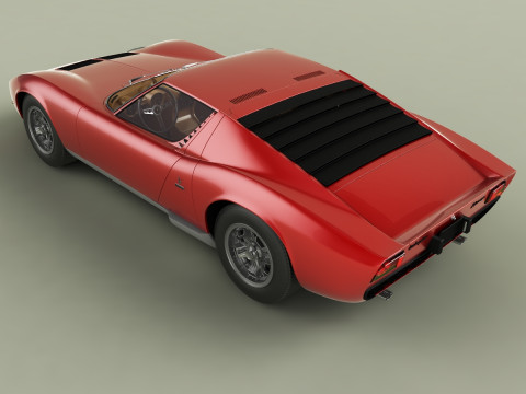 Miura P400 3D मॉडल