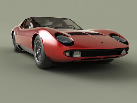 Miura P400 3D मॉडल
