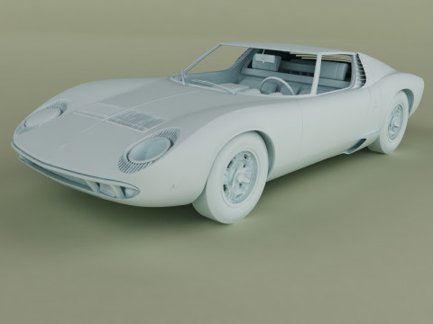 Miura P400 3D मॉडल