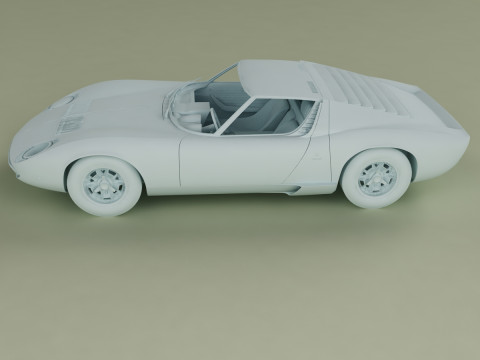 Miura P400 3D मॉडल