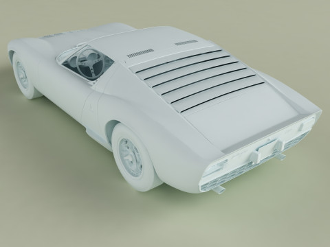 Miura P400 3D मॉडल