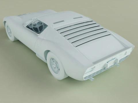 Miura P400 3D Model